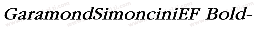 GaramondSimonciniEF Bold字体转换